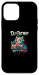 Coque pour iPhone 12 mini DJ Catnip - Funny Audio Wave House Music