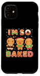 Coque pour iPhone 11 Biscuits amusants de Noël I'm So Baked Gingerbread Man