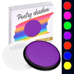 LOPHE Maquillage Fard Aquarellable Pot, Peinture du Visage, Maquillage FX Smiffys, peinture à l'eau pour le visage et le corps pour adultes, enfants,30g, Violet Fluo