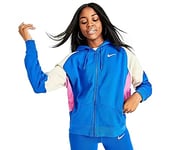 NIKE Women Nsw Fz Ft Cb Jacket - Game Royal/Cosmic Fuchsia/Foss, 2X-Large