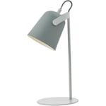 dar lighting EFF4139 Effie Table Lamp Soft Matt Grey and White