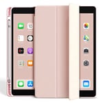 Étui de Protection pour iPad mini4/5 7,9" avec Porte-Stylo, Smart Case Cover avec Smart Case Cover (Rose)
