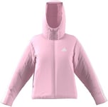 adidas Essentials ClimaWarm Veste à capuche isolante 3 bandes pour femme Taille 2XS