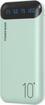 Power Bank 10000mah Chargeur Portable Batterie Externe Avec 2 Sorties Usb 2,4 A Et Entrée Usb C Compatible Avec Huawei Iphone 12 11 X Ipad Samsung Galaxy S20 Android Tablette Plus (Green, Large)