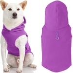 Gooby Chaque Jour en Polaire Temps Froid Gilet sans Manches pour Homme avec Capuche pour Petit Chien, Taille S, Violet