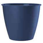 VERDENIA Azalia Pot de Fleurs léger pour Balcon - Pot décoratif pour Plantes d'intérieur et d'extérieur - en Plastique - Plusieurs Couleurs - Bleu Marine - 15 x 13,9 cm