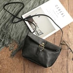 Käsilaukut Aitoa nahkaa Mini Crossbody Laukut naisille Vintage Natural Pehmeä lehmännahka yksivärinen Monipuolinen Yksinkertainen Olkalaukut