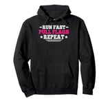 Game Day Design for a Flag Football Player Pullover Hoodie