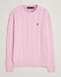 Polo Ralph Lauren Cotton Cable Pullover Carmel Pink