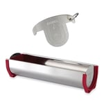 Set gouttière à bûche inox 30 cm et 3 raclettes à bûche Gobel