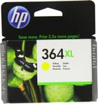 GENUINE HP 364 XL YELLOW ink cartridge CB325EE Aug 2016 PHOTOSMART 7510 B8550