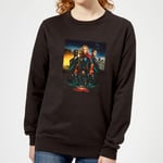 Captain Marvel Movie Starforce Poster Women's Sweatshirt - Black - S - Black