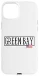 iPhone 15 Plus Green Bay City USA Flag State Travel US America Women Men Case