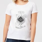 T-Shirt Femme Carte du Maraudeur - Harry Potter - Blanc - XXL - Blanc