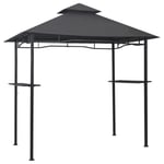 HOT1939, Tente Barnum de Reception - Tonnelle Pergola - de barbecue 240x150x255 cm Anthracite Acier Robuste de Qualité