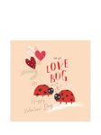 Woodmansterne Ladybirds Hearts Valentines' Day Card