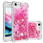 Kotelo Iphone Se 2022/2020 /iphone 8 puskurin suojalle Sparkly Glitter Bling, virtaava neste