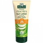 UNDER HALF PRICE Aloe Pura Organic Aloe Vera Sun Lotion SPF 25 200ml BB 31.03.25