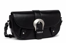 Replay women's shoulder bag with adjustable handle, black (Black 098), one size