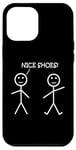 Coque pour iPhone 12 Pro Max Nice Shoes Sarcasme Funny Stickman Stick Figure Sarcastique Pun