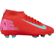 Mercurial Superfly 10 Club FG/MG JR fotbollsskor Dam EMBER GLOW/AURORA GREEN 2.5