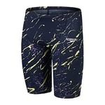 Speedo Junior Boy's Fastskin Junior Endurance+ High Waisted Jammer, True Navy / Miami Lilac/ Spritz, 7-8 Years