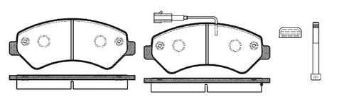 Bromsbelägg Remsa - Fiat - Ducato. Peugeot - Boxer. Citroen - Jumper