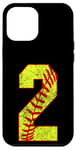 Coque pour iPhone 12 Pro Max Softball #2 Fast Pitch Love Softball Joueur préféré de la maman