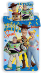 Toy Story sängkläder för barn 100x140 cm - Bäddset med Toy Story - 2 i 1 design - 100% bomull