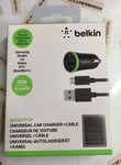 Belkin Universal Car Charger 12W 2.4AMP + Cable Micro USB Free Postage