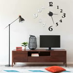 3D Wall Clock Modern Design Black and White 100 cm XXL vidaXL