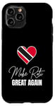 Coque pour iPhone 11 Pro Make Roti Great Again Funny Trinidad and Tobago Trini Flag