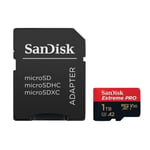 SanDisk Extreme Pro microSD SDXC 1To Class 10 UHS-I U3 V30 Read 200MB/s Write 140Mb/s A2 Nouveauté 2022