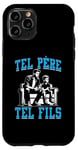 Coque pour iPhone 11 Pro Tel père tel fils accessoire gamer jeux vidéos humour