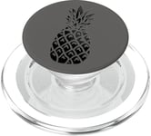 Ananas noir sur gris sidéral - accessoire fruits pour filles PopSockets PopGrip pour MagSafe