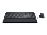 Logitech MX Keys Combo for Business - Ensemble clavier et souris - rétroéclairé - sans fil - Bluetooth LE - QWERTY - Pan Nordic - graphite