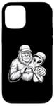 Coque pour iPhone 12/12 Pro Funny Cryptid Bigfoot Alien Love Valentine Monster Femme Homme