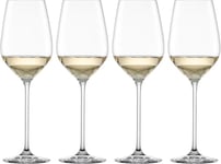 Schott Zwiesel Fortissimo Lot de 4 verres à vin blanc élégants pour vin blanc, verres en cristal Tritan lavables au lave-vaisselle, fabriqués en Allemagne (n° d'article 123684)