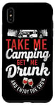 iPhone XS Max Camping Get Me Drunk Enjoy The Show Drinking Alcohol Wine Case