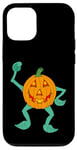 Coque pour iPhone 13 Orange Happy Jack O'Lantern