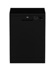 Beko Dvn04320B 13-Place Full Size Freestanding Dishwasher - Black