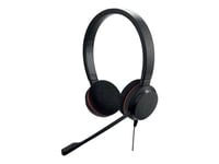 Jabra Evolve 20 MS stéréo - Micro-casque - sur-oreille - filaire - USB-C - isolation acoustique