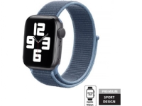 Crong sportarmband i nylon för Apple Watch 42/44mm (Ocean Blue)