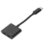 2‑in‑1 USB C To 3.5mm Adapter Type‑C To AUX Jack With USB C PD 60W Fas Hot