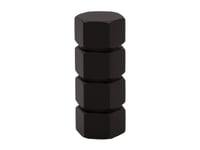 Domoletti Curtain Rod Finial Craft D19 Mat Black