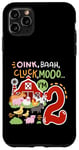 Coque pour iPhone 11 Pro Max Oink Baa Moo I'm 2 Farm Animals 2ème anniversaire 2 ans