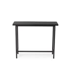 Herringbone Tile Side Table High, Black