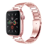 Apple Watch 1/2/3 38mm etc Klockarmband i Rostfritt stål - Rosa