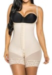 YIANNA Gaine Amincissante Ventre Plat Femme Invisible Body Sculptant Gainant Shapewear Bodysuit Minceur Shaper Combinaison Fajas Colombianas Beige L 7260