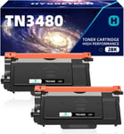 Tn3480 2Bk Toner Compatible Remplacement Pour Brother Tn3480 Tn3430 Tn-3480 Tn-3430 Toner Pour Brother Hl-L5100Dn Mfc-L5750Dw Hl-L5200Dw Mfc-L5700Dw Hl-L6400Dw Hl-L5000D Hl-L5200Dwt